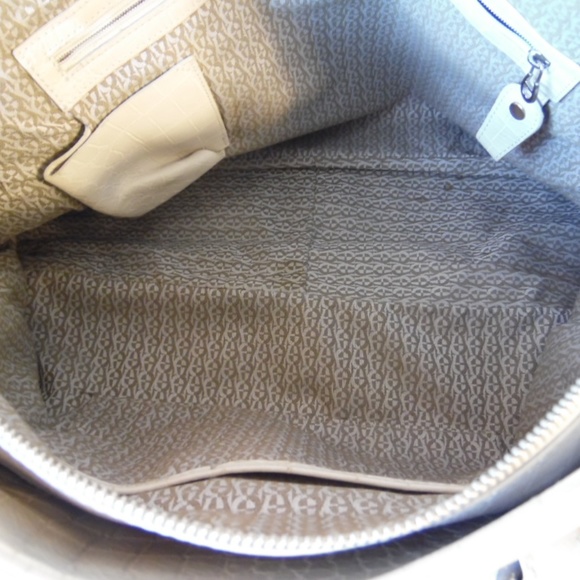 Etienne Aigner Distressed Satchel Shoulder Bag - Picture 7 of 8